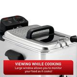 Deep Fryer with Automatic Oil Filter (FR800051) - Stainless Steel, 3.5 L T-Fal