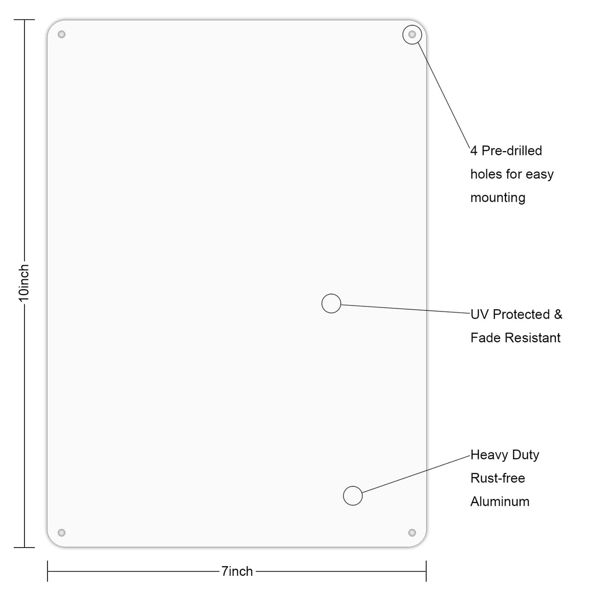 Blank Metal Signs- 5 Pack, 10x7 inches White Blank Sign, Heavy Duty Aluminum Write-On Sign for Indoor Outdoor, Easy to Install, Blank Sign for Heat Transfer, Vinyl, Write, Ink Print DIESOTT