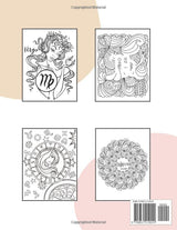 Virgo Coloring Book: Astrology Coloring Book for Virgo Zodiac Sign with Relaxing Designs Majosta