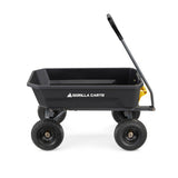 Gorilla Carts 4GCG-NF Poly Dump Cart, 600-Pound Capacity with No-Flat Tires, 4 Cubic Feet, Amazon Exclusive Gorilla Carts