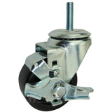 3 Inch Heavy Duty Workbench Casters, Fits on Husky Workbenches (2 Swivel Casters with Brake,2 Without) Mapp Caster