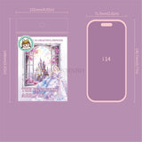 ZXMNBH 20 Pcs/Pack Fairy Princess PET Stickers for Scrapbooking Kit Waterproof Clear Sticker Junk Journaling Supplies Journals Diary Planner Collage Laptop Paper Crafts ZXMNBH