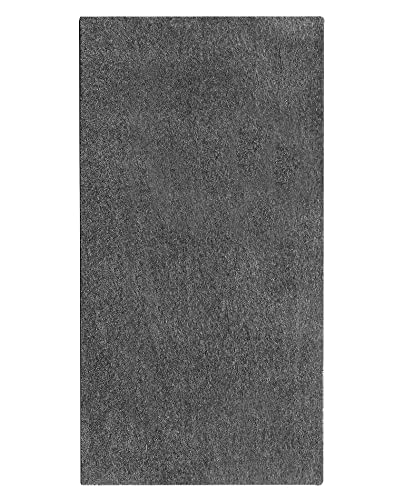 QWORK Oil Absorbing Pad Garage Floor Mats, Over Large 8.5' x 6' Reusable/Washable Oil Spill Mat Parking Mats, Protect Floor from Drips, Stainls, Spills & Splashes, Black, 1 Pack QWORK