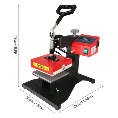 5.9x5.9" Digital Heat Press Machine, 15x15cm Clothe Logo Brand Printer Heat Pressing Machine Small Size Transfer DIY Press Single Heater T-Shirt Sublimation Heat Press Transfer Machine YIYIBYUS