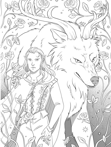 Romantasy: A Coloring Book (Dover Adult Coloring Books) WoodArtSupply