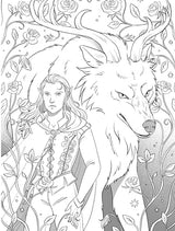 Romantasy: A Coloring Book (Dover Adult Coloring Books) WoodArtSupply