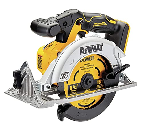 Dewalt DCS565BR 20V MAX Brushless Lithium-Ion 6-1/2 in. Cordless Circular Saw (Tool Only) (Renewed) - WoodArtSupply