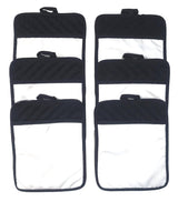 Sublimation Blanks 9"x7" Polyester/Cotton Black Pot Holders with Sublimation Pocket DIY Set of 6 Tromic