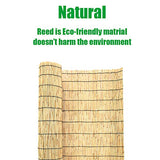 Mininfa Natural Reed Fencing, Eco-Friendly Reed Fence, 4 feet High x 13 feet Long, Reed Screen for Garden, Privacy Mininfa