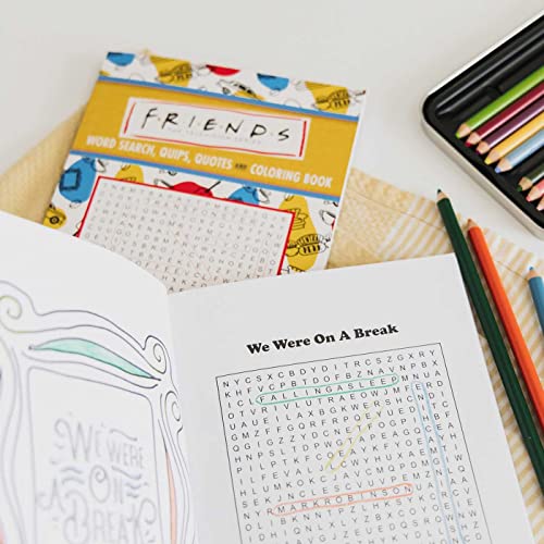 Friends Word Search, Quips, Quotes, and Coloring Book (Coloring Book & Word Search) WoodArtSupply