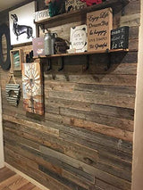 Rockin' Wood Reclaimed barn Wood Wall Paneling, Planks for Accent Walls Nail Up Application (1 Square Foot Sample Pack) Rockin' Wood