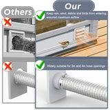 Flamorrow Window Vent Kit with Outdoor Vent Cover Fit for 3" and 4" Hose，Adjustable Window Vent Seal Panels for Exhaust Ventilation Duct of Laser Engraver/3D Printer Enclosure, Dryer, Grow Tent Flamorrow
