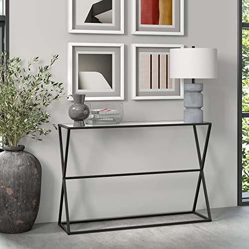 Sabrina 45'' Wide Rectangular Console Table in Blackened Bronze Henn&Hart