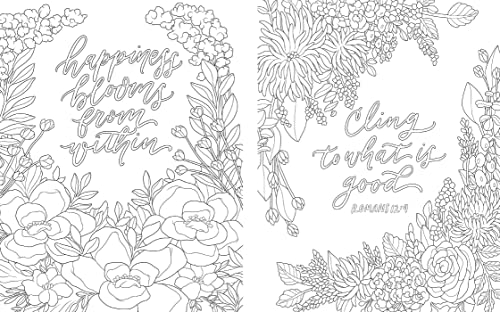 Scriptures and Florals Coloring Book WoodArtSupply
