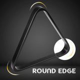 MoyanSuper Solid Wood Pool Ball Rack Billiard Ball Triangle Rack, Pool Table Ball Holder Positioning Rack,2-1/4" Pool Ball Rack (Black Triangle Rack) MoyanSuper