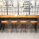 Narrow High Top Bar Table with Metal Legs – Modern Industrial Pub Console for Dining and Bistro ZanyCajole