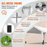 VEVOR Upgraded 10x20 ft Heavy Duty Carport Car Canopy, Car Port Garage Boat Shelter Party Tent with 8 Reinforced Poles and 4 Weight Bags, UV Resistant Waterproof Tarp for SUV, Truck, Boat VEVOR