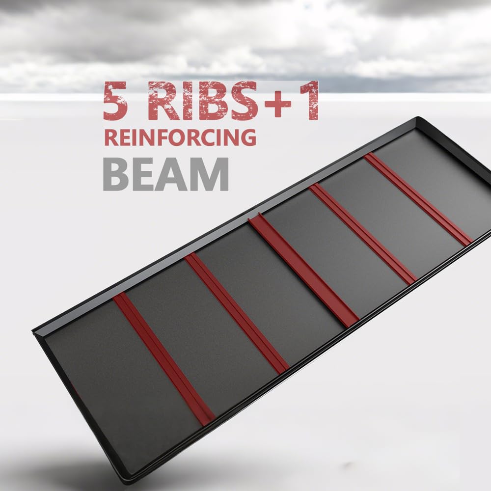 Lauxery 78” H x 55”W x 24”D Metal Garage Shelving, Adjustable 5 - Tier Basement Shelving, Easy Assembly, Large Size Heavy Duty Storage Rack for Garage, Basement & Workshop Lauxery