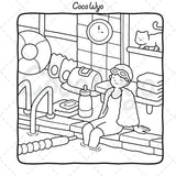 Girl Moments: Vol. 2 Coloring Book for Adults and Teens Featuring Cute Cozy Daily Activities for Relaxation Coco Wyo LLC