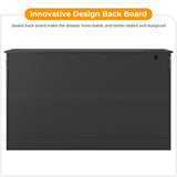 Hasuit 8 Drawer Dresser for Bedroom, Large Chest of Drawers with Charging Station, 55.1'' Wide Storage Clothes Closet Organizer, Long Dresser TV Stand for Living Room, Black Hasuit
