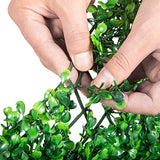 VEVOR 24PCS 20"x20" Artificial Boxwood Panels,Boxwood Hedge Wall Panels,Artificial Grass Backdrop Wall 1.6", Privacy Hedge Screen UV Protected for Outdoor Indoor Garden Fence Backyard VEVOR