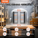 VEVOR Universal Forklift Seat,Tractor Seat with Adjustable Angle Back, Micro Switch and Seatbelt for Toyota Forklift,Tractor,Excavator Skid Loader Backhoe Dozer Telehandler VEVOR