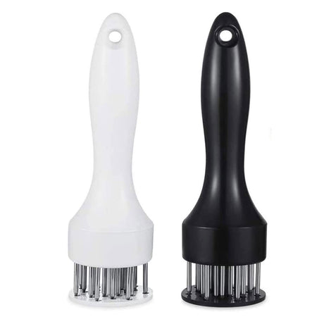 Meat Tenderizer Tool with Ultra Sharp Stainless Steel Needle Blades 2 Pack Meat Tenderizer Tool Profession Kitchen Gadgets Jacquard for Tenderizing and Cooking BBQ, Marinade, Steak, Beef, and Poultry nescope