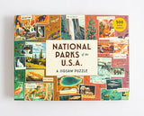 National Parks of The USA A Jigsaw Puzzle: 500 Piece Puzzle (Americana) WoodArtSupply