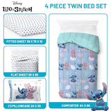 Jay Franco Disney Lilo and Stitch Twin Size Comforter Set - 4 Piece Bedding Includes Sheet Set, Pillow Covers & Bonus Duffle Bag - Super Soft Kids Bedding Jay Franco