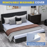 Begonia.K 5 Inch Futon Mattress Full Size - Thick Futons Sofa Couch Bed for Adults - Memory Foam Floor Mattress - Futon Cushion Replacement for Camping & Guest (Frame Not Included) Begonia.K