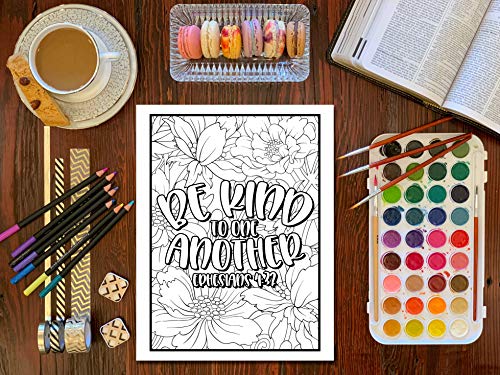 Bible Verse Coloring Book for Girls WoodArtSupply