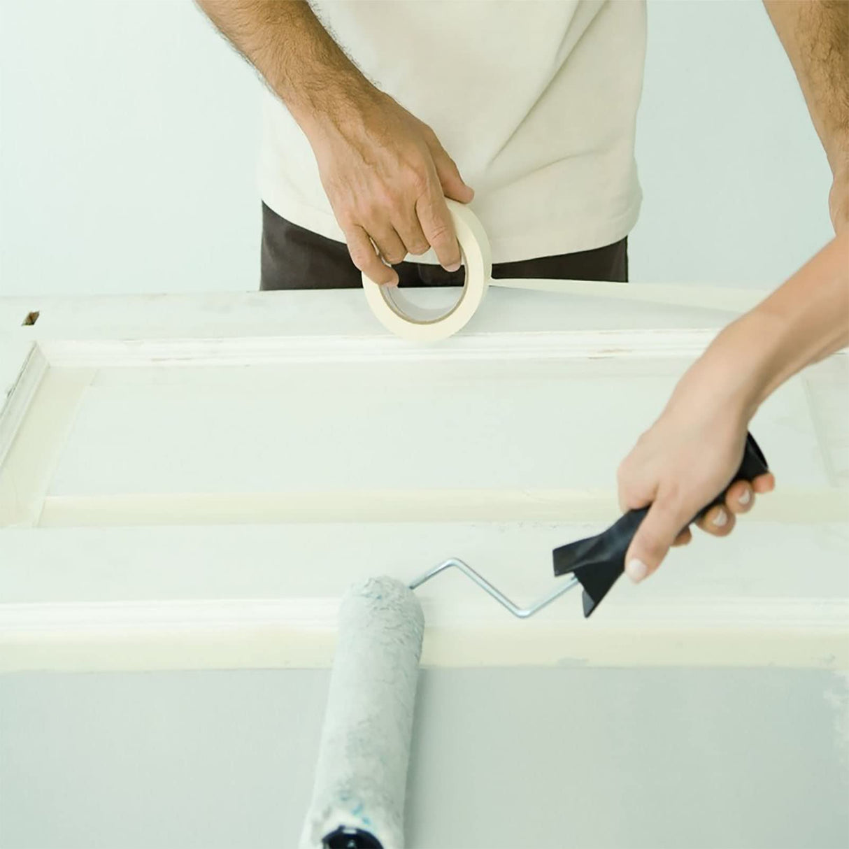 Lazybug studio Masking Tape 1 inch 12 Pack, Adhesive Painting Tape Bulk for General Purpose Use, 1 inch x 55 Yards x 12 Rolls, 660 Yards in Total Lazybug studio