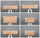 Semoic Stylish 5-Tier Triple Wide Arched Bookshelf with Cabinets - Black and White Etagere Bookcase for Home Office Semoic