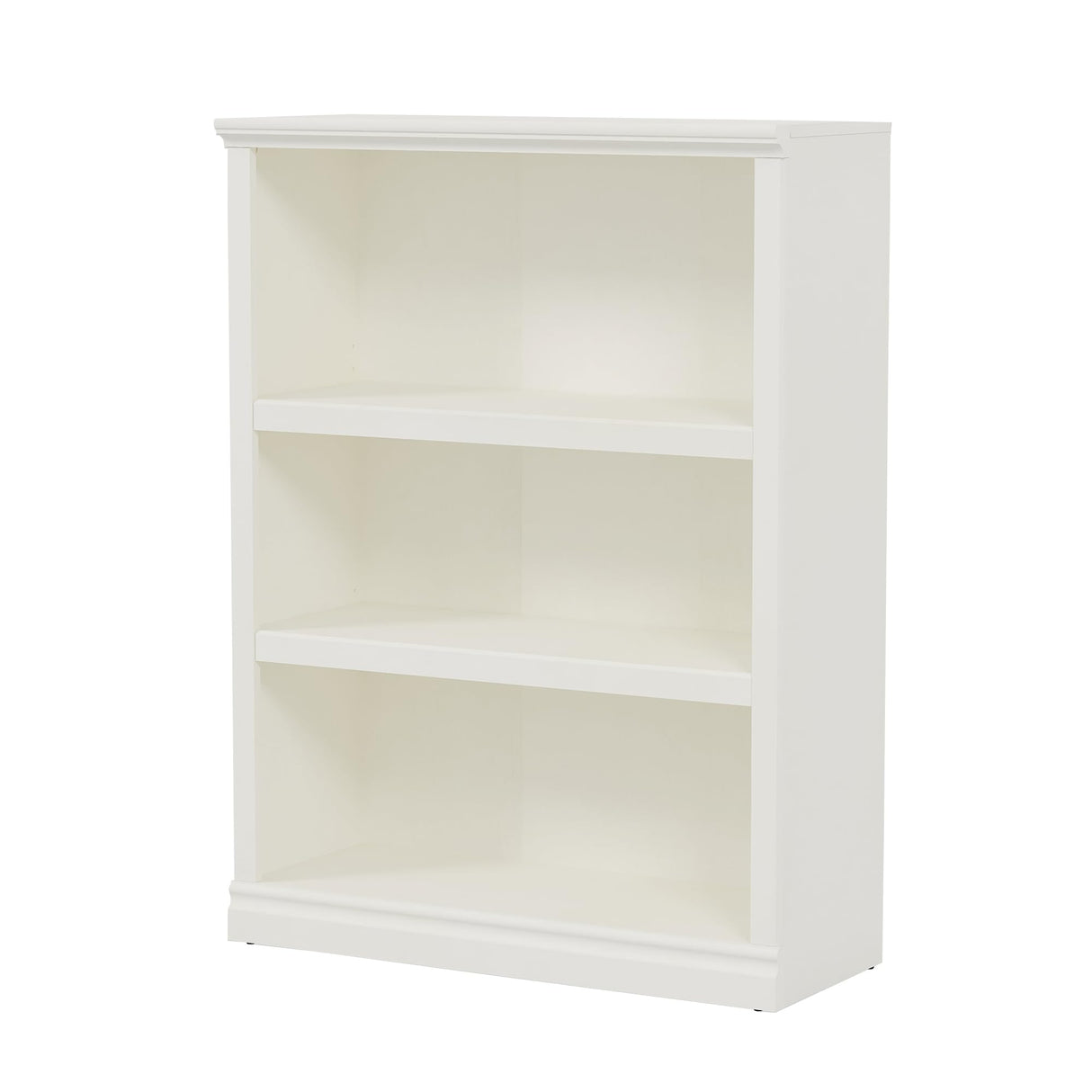 Bevfint Bookcase, Open Storage Book Cases/Shelves, Floor Standing Indoor Furniture 3 Shelf Book case for Farmhouse Library Office Bedroom Kids, White - 3 Tier Bevfint