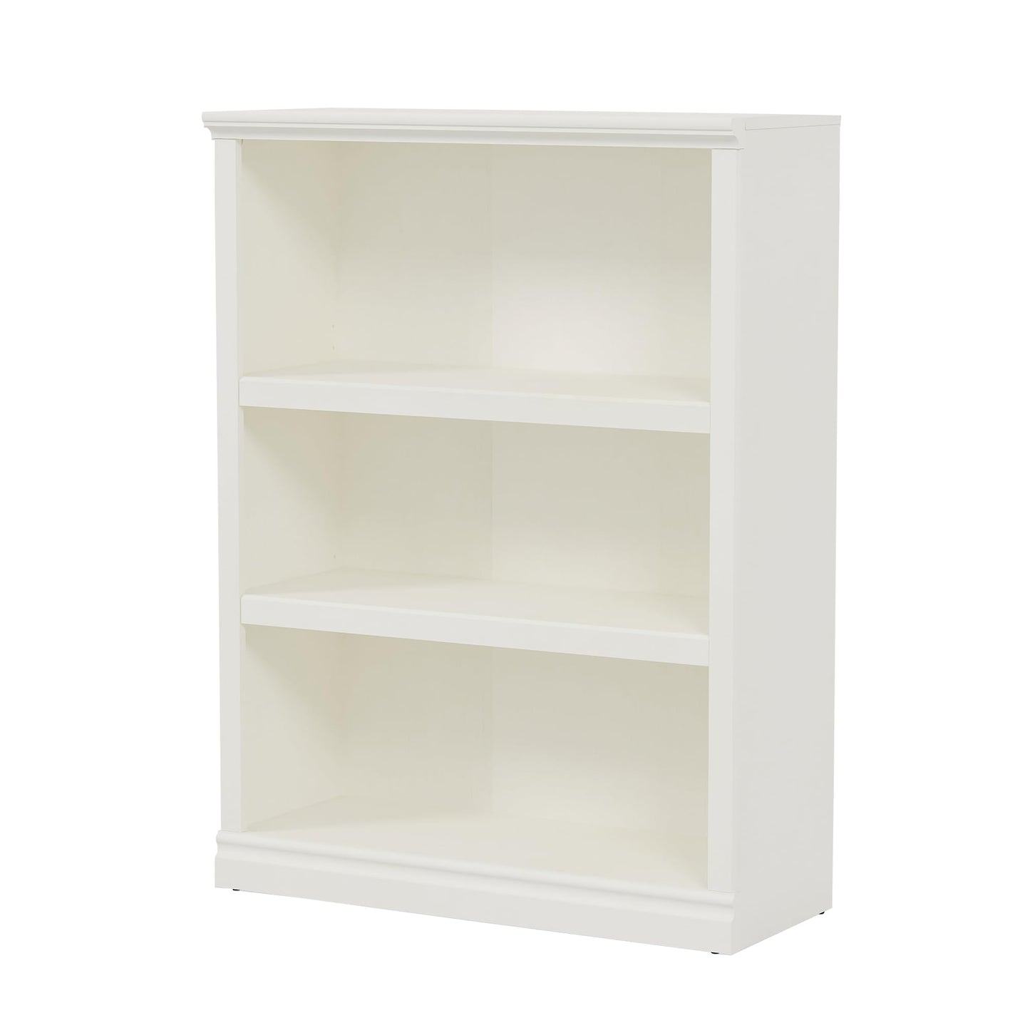 Bevfint Bookcase, Open Storage Book Cases/Shelves, Floor Standing Indoor Furniture 3 Shelf Book case for Farmhouse Library Office Bedroom Kids, White - 3 Tier - WoodArtSupply