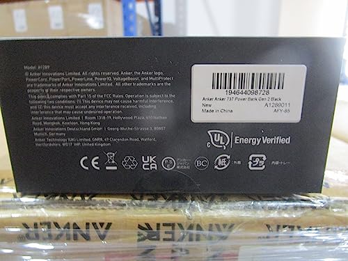 Anker 737 Power Bank, 24,000mAh 3-Port Laptop Portable Charger with 140W Output, Smart Digital Display, Compatible with iPhone 16/15/14/13 Series, Vision Pro, Samsung, MacBook, Dell, AirPods, and More Anker