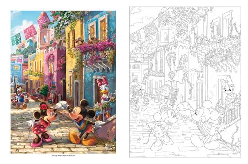 Disney Dreams Collection Thomas Kinkade Studios Celebrations Coloring Book WoodArtSupply