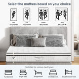 10 Inch Queen Size Mattress, New Hybrid Mattress in a Box, Cooling Gel Memory Foam Queen Bed Matress w/Motion Isolation, CertiPUR-US Certified, Medium Firm, RV Mattresses (10'') Majnesvon
