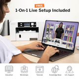 Sawgrass SG500 Sublimation Printer Starter Bundle | Anti-Clog Dye-Sublimation Printer with 20mL SubliJet UHD Inks & TruePix Paper | Purpose-Built for Sublimation | Wi-Fi Enabled | Easy Setup