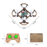 Diy Mini Wooden Drone RC Quadcopter Building Kits for Kids or Beginner,School Educational Science Kits Remote Control for Boys and Girls and Teens(Ages 5-7, 5-9, 8-12, 10+) gkfescc XYQ-1 gkfescc