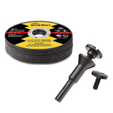 Panlen 3inch 10 Pack Die Grinder Cutting Disc and Mounting Mandrel Kit 1/4" 3/8" Arbor panlen