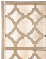 Roundhill Furniture Quarterfoil Infused Diamond Design 4-Panel Room Divider, Gold Roundhill Furniture