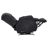 Catnapper Brock Rocker Recliner in Slate Gray Polyester Chenile Fabric Catnapper