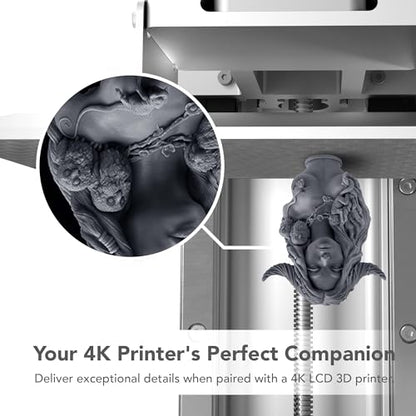 phrozen 3D Printer Rapid Resin [Aqua-Gray 4K], 405nm LCD UV-Curing Standard Photopolymer Resin for High Precision Fast Printing, Low Odor Not Smelly, Non-Brittle (1KG)