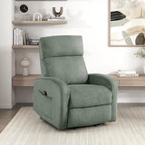 Lexicon Power Lift Recliner Chair for Elderly with Remote Control, Gentle Lift Motion, Side Pocket Armrest, Corduroy Upholstered Electric Recliner for Living Room/Bedroom, Easy Assembly, Green
