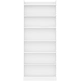 Yaheetech 7-Tier Open Bookcase and Bookshelf, Modern Simple Floor Standing Display Storage Shelves with Top Open Compartment for Home Office, Living Room, Bed Room - White Yaheetech