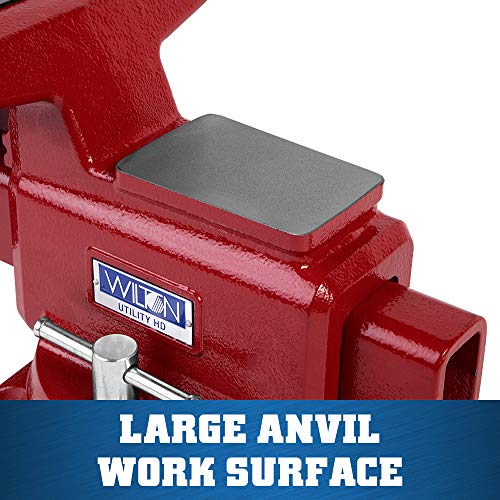 Wilton Utility HD Bench Vise, 8" Jaw Width, 8-1/2" Jaw Opening, 4-1/2" Throat (Model 648UHD) Wilton