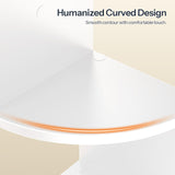 HOOBRO Corner Shelf Wall-Mounted, Set of 2 Floating Corner Shelves for Wall, 5-Tier Corner Bookshelves for Living Room, Bedroom, Bathroom, Home Office, White WT26BJP201 HOOBRO