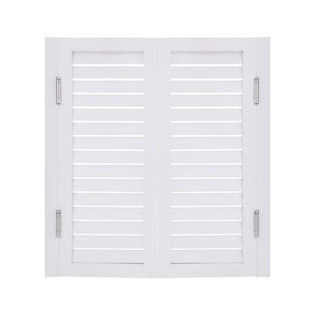 Undercat Swinging Door Cafe Doors, Solid Wood Partition Door, Two-Way Saloon Doors, Half-Waist Dividing Doors for Hallway Porch Kitchen Bar Pub Entrance Partition, 33.46 * 35.43 in, White Undercat
