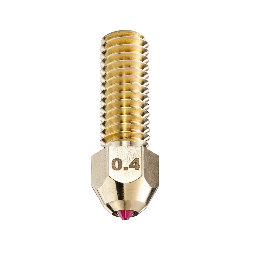 DUROZZLE Ruby Nozzle 0.4mm for K1/ K1 Max/CR-M4 / CR-10 SE/Ender 3 V3 KE 3D Printer, Hardened & Abrasion Resistant (K1/K1 Max, 0.4mm)